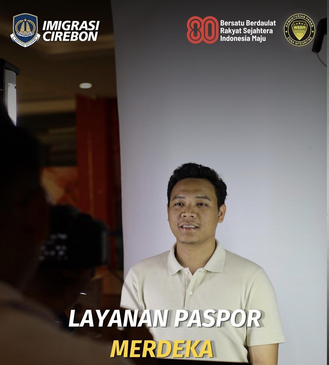 Dalam rangka memperingati Hari Ulang Tahun Kemerdekaan Republik Indonesia ke-80, Kantor Imigrasi Kelas I TP| Cirebon menyelenggarakan Pelayanan Paspor Merdeka